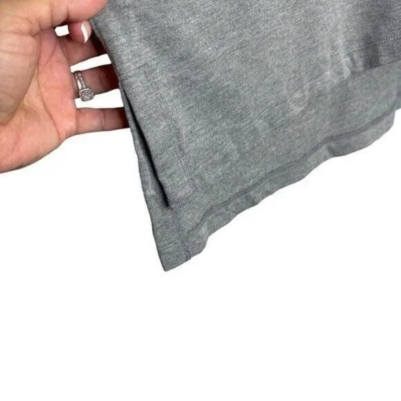 Cato Womens Size XL Gray Long Sleeve Top Off White Faux Fur Cowl Neck & Wrist - Picture 6 of 10